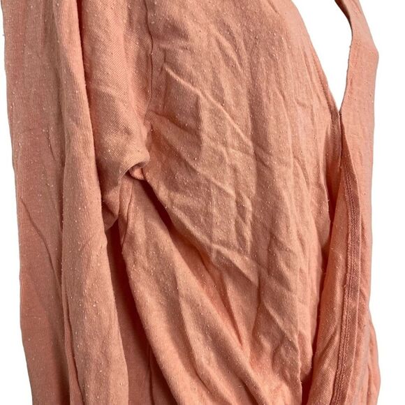 OUT FROM UNDER URBAN OUTFITTERS Pink Blouson Knit V-Neck Long Sleeve Top Shirt L - Picture 11 of 16